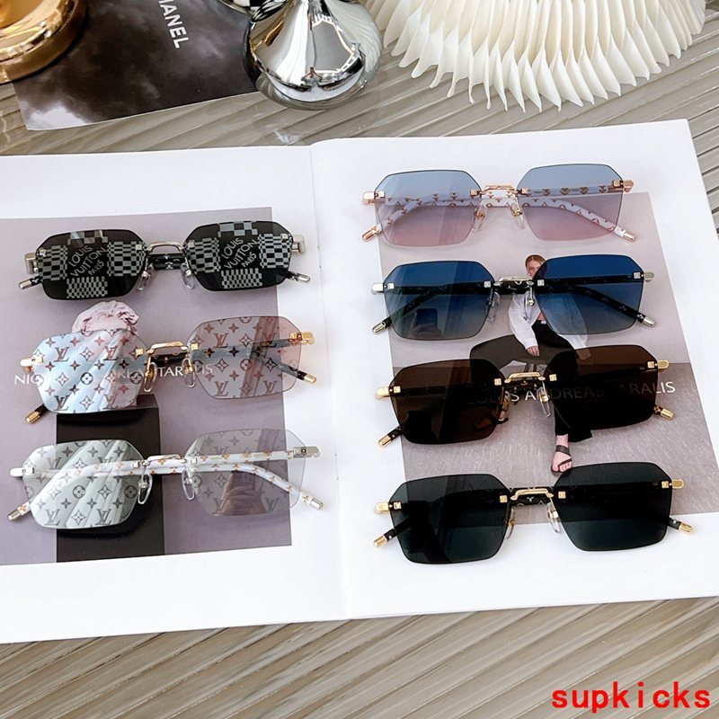 Lifestyle view of Louis Vuitton unisex sunglasses
