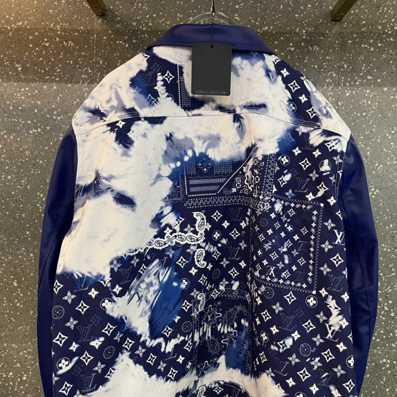 Back view of Louis Vuitton luxury clothing with contemporary cut
