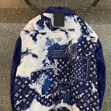 Back view of Louis Vuitton luxury clothing with contemporary cut