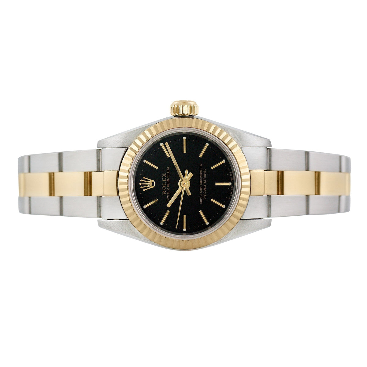Front view of Rolex women's watch
