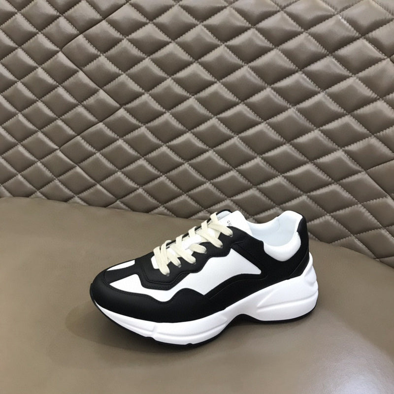 Gucci stone beige luxury sneakers view 6 bold athletic profile