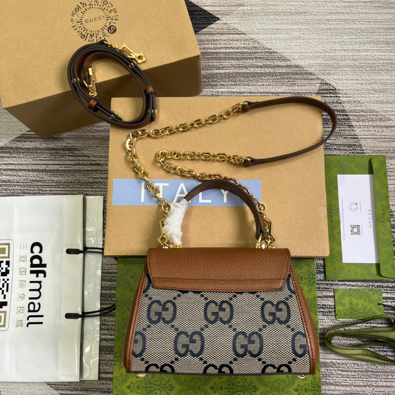 Front view of sleek premium women's handbag – women's luxury accessory