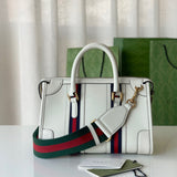 Front view of statement polished women's handbag – women's everyday handbag