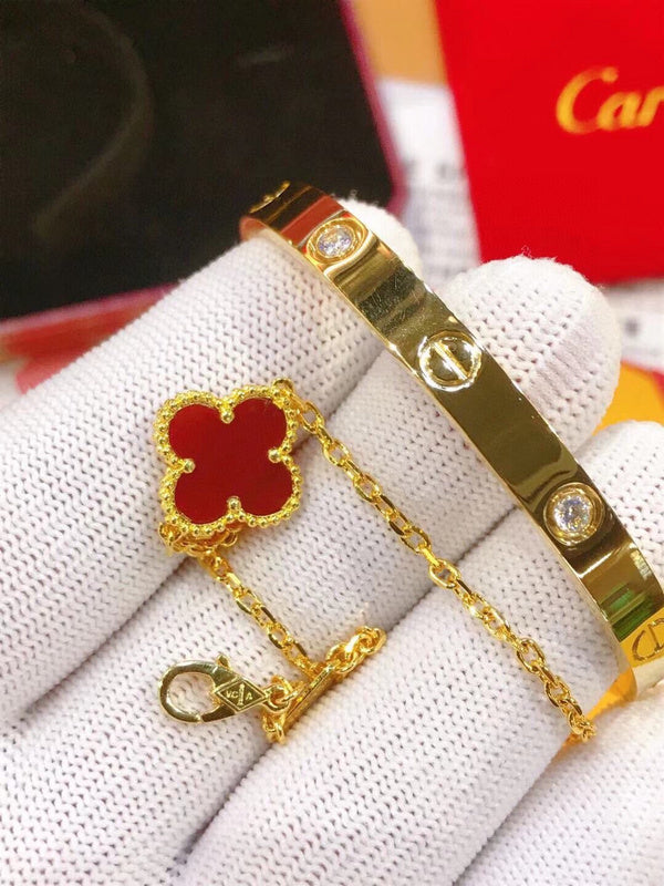 Angled view of Cartier unisex jewelry piece