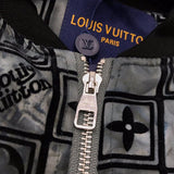Close-up detail shot of Louis Vuitton luxury clothing with tailored silhouette