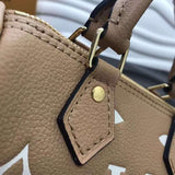 Top view of modern sleek women's handbag – women's luxury handbag