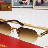 Angled view of Cartier unisex sunglasses