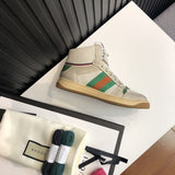 Gucci sneakers detailed view showing premium designer craftsmanship
