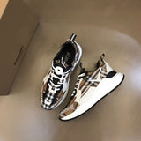 Burberry Chocolate Brown Bow-Detail Flats - Angled View