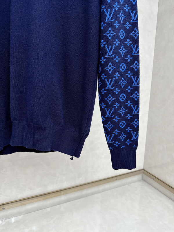 Front view of Louis Vuitton luxury clothing with contemporary cut