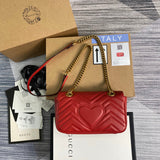 Front view of refined classic women's handbag – women's statement bag