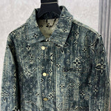 Front view of Louis Vuitton luxury clothing with runway-inspired design