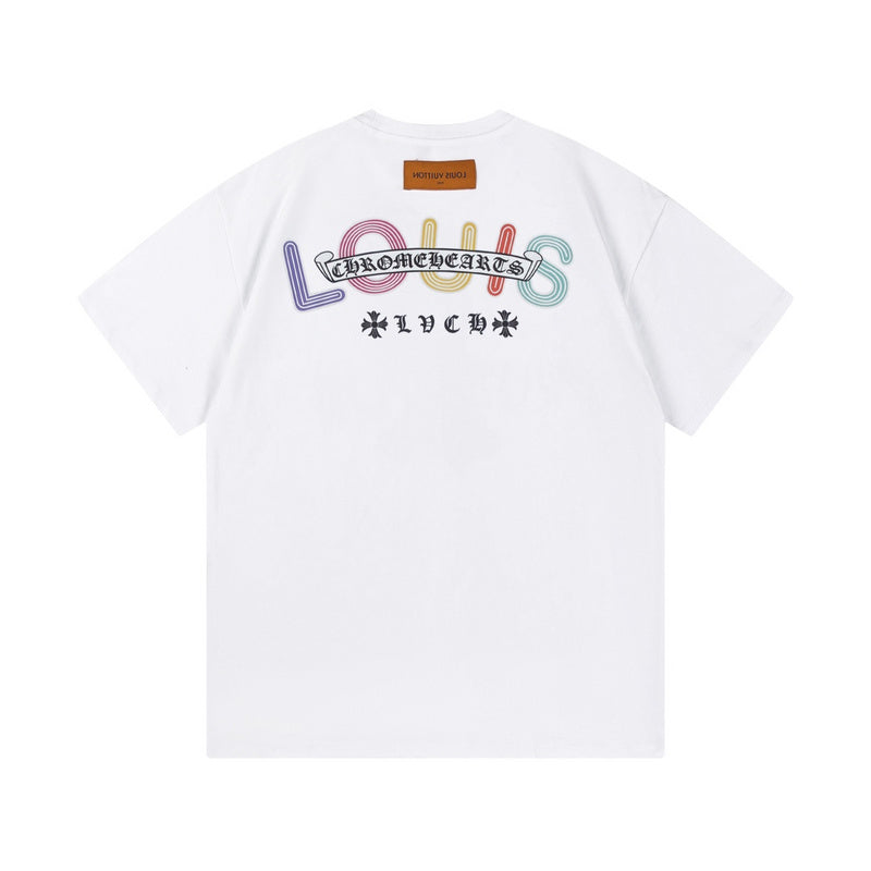 Side profile of Louis Vuitton cotton t-shirt with relaxed-fit cut