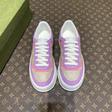 Gucci tonal black luxury sneakers view 10 bold athletic profile