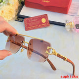 Angled view of Cartier unisex sunglasses