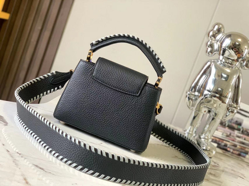 Interior view of polished structured women's handbag – women's luxury accessory