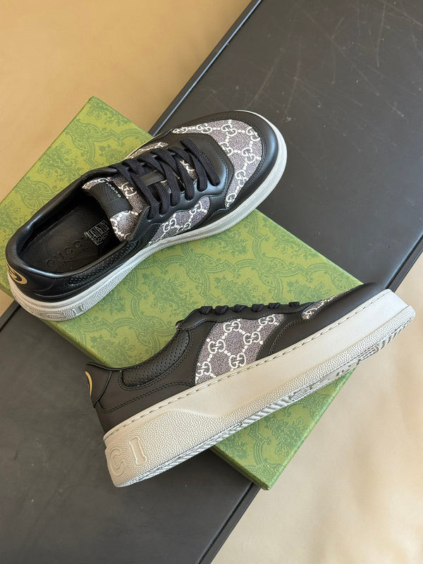Gucci muted earth tones luxury sneakers view 4 everyday casual design