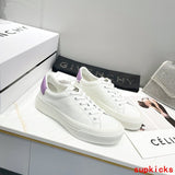 Givenchy Chocolate Brown Low-Top Sneakers - Close-Up Texture View