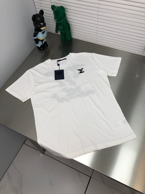 Back view of Louis Vuitton cotton t-shirt with monogram-inspired silhouette