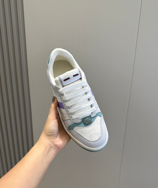 Gucci sneakers detailed view showing premium designer craftsmanship