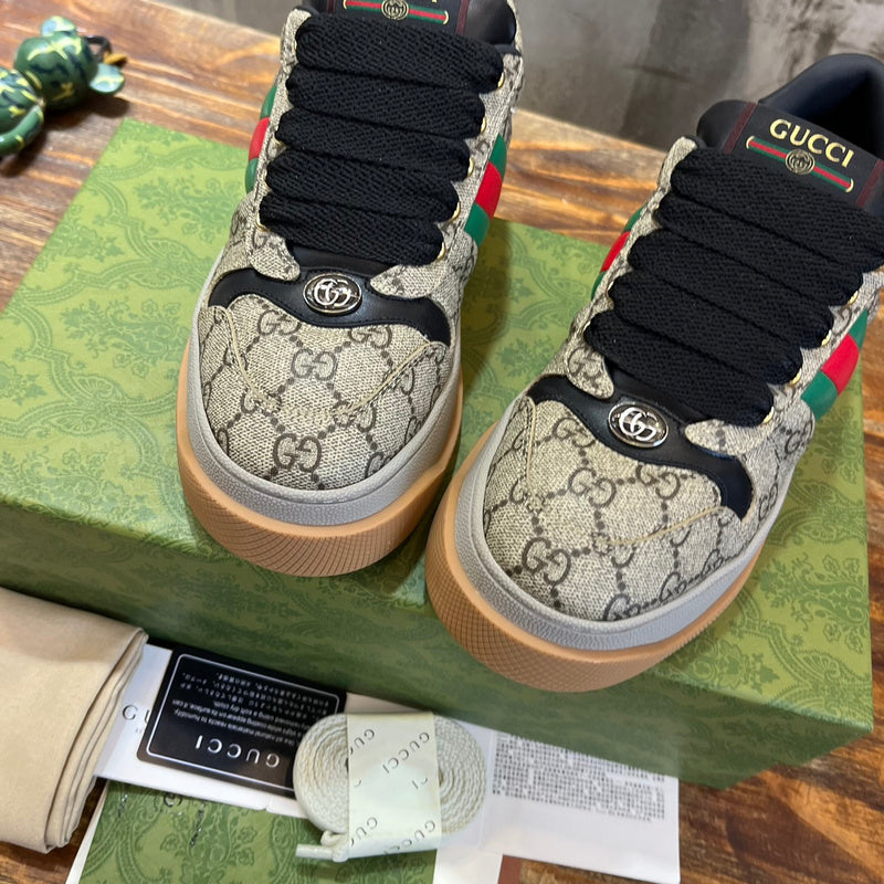 Gucci two-tone luxury sneakers view 10 sleek tonal finish