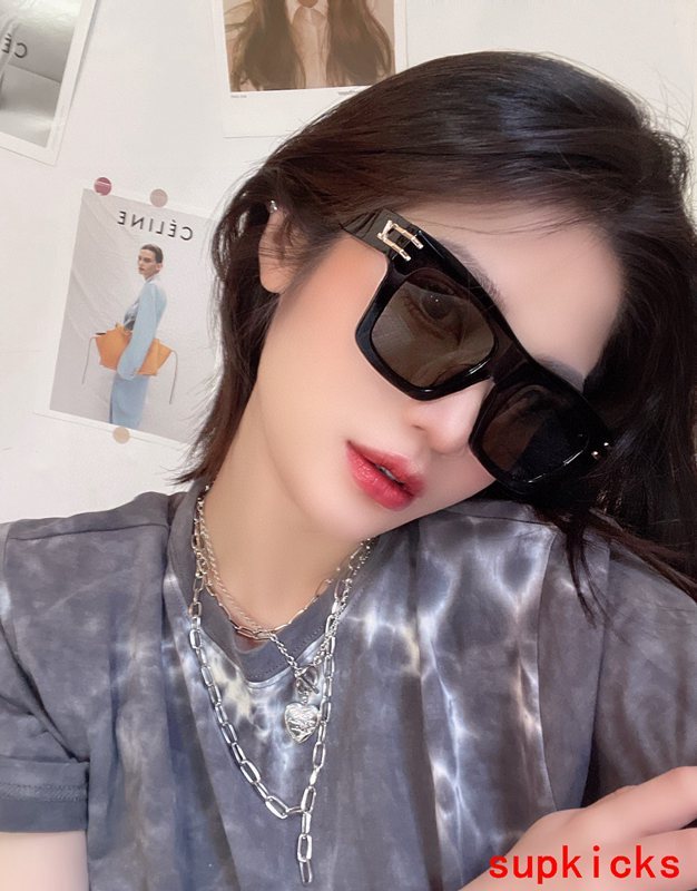 Lifestyle view of Louis Vuitton unisex sunglasses