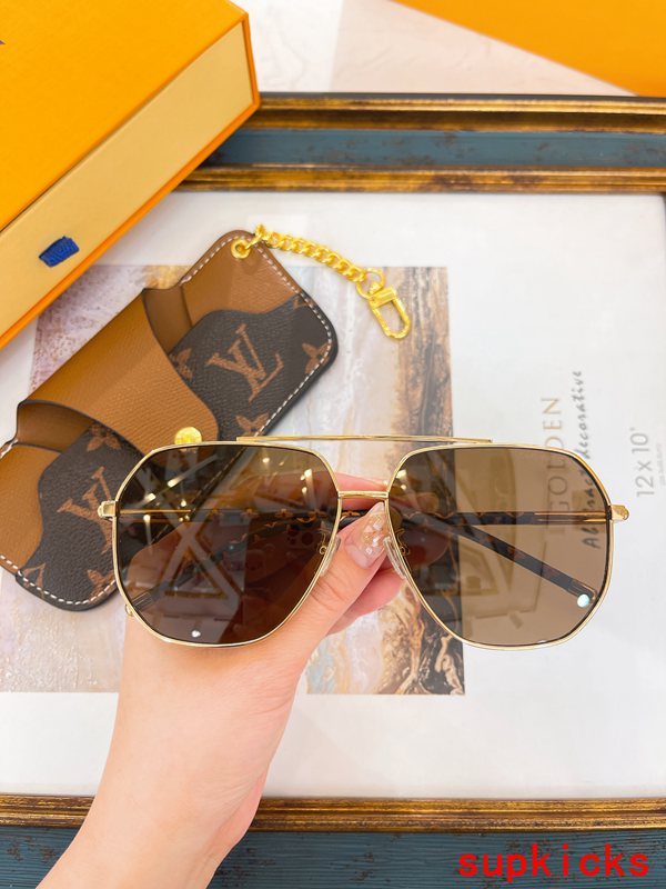 Angled view of Louis Vuitton unisex sunglasses