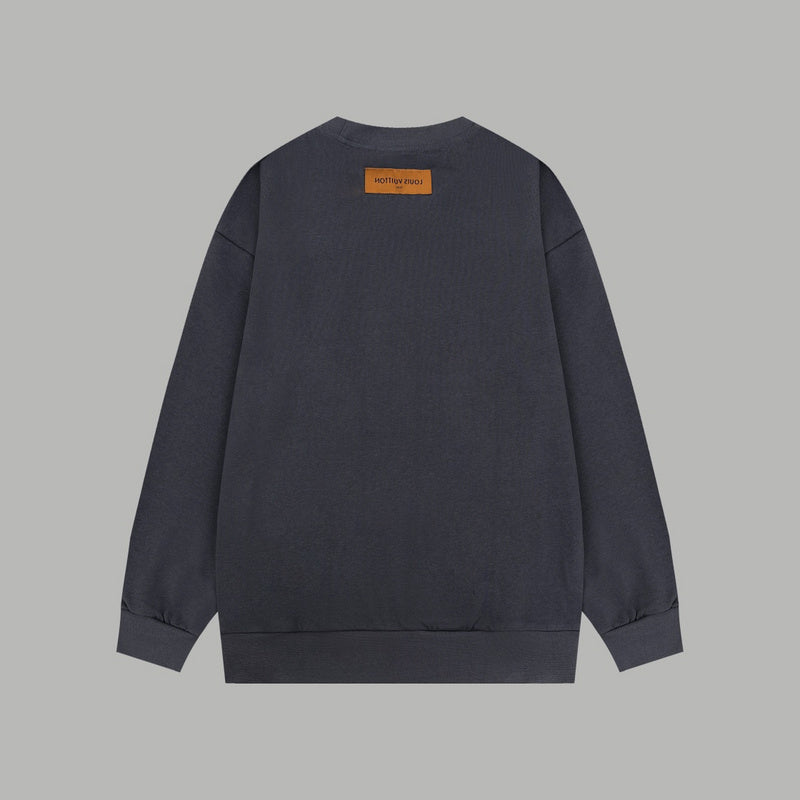 Close-up detail shot of Louis Vuitton luxury clothing with streetwear-inspired cut