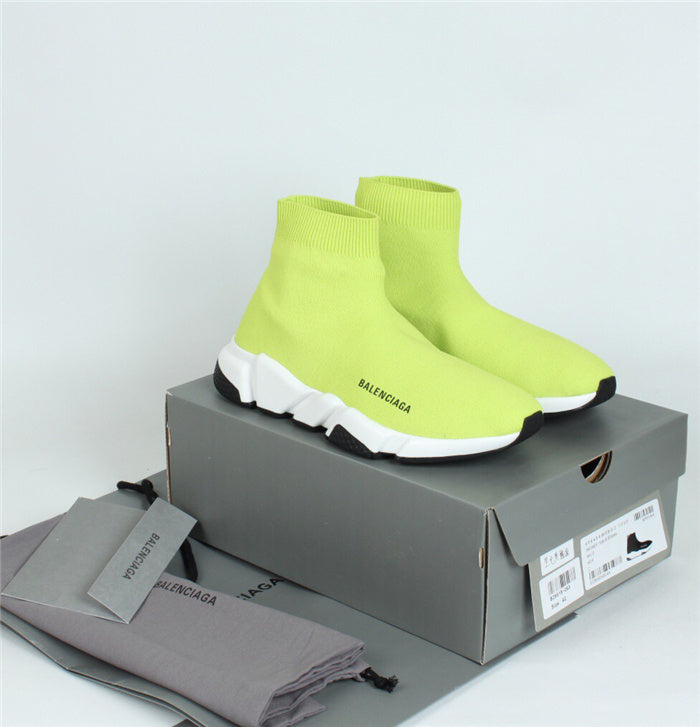 Balenciaga White High-Top Sneakers - Front View