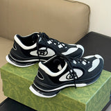Gucci soft grey luxury sneakers view 8 premium leather build
