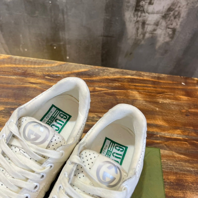 Gucci bold contrast luxury sneakers view 8 signature lace-up style