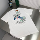 Front view of Louis Vuitton cotton t-shirt with label-forward styling