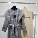 Front view of Louis Vuitton luxury clothing with contemporary cut