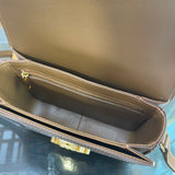 Front view of elevated polished women's handbag – women's everyday handbag