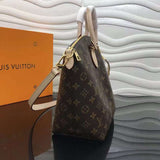 Close-up detail of polished refined women's handbag – women's statement bag