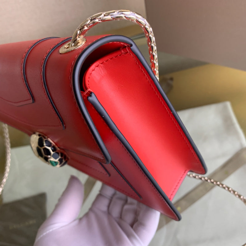 Timeless Vegan Leather Handbag - Polished Finish | Women's Fashion Handbag #1679 - alternate angle view (image 8) of designer-inspired handbag