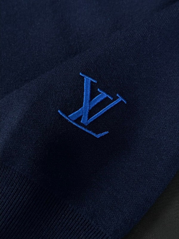 Front view of Louis Vuitton luxury clothing with contemporary cut