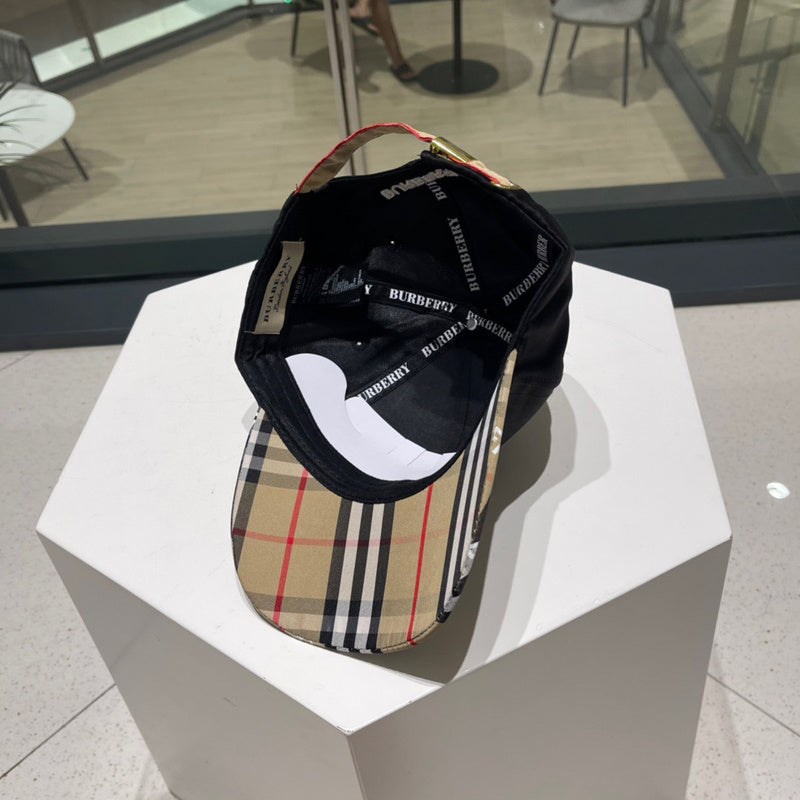 Side view of Burberry unisex cap