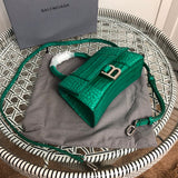 Back view of chic structured women's handbag – women's premium purse