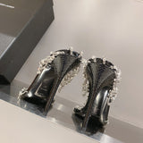 Texture and finish detail of Saint Laurent luxury piece style No.094