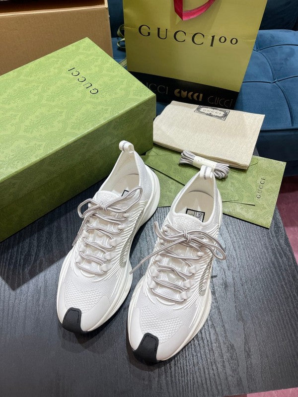 Gucci fresh white-and-black luxury sneakers view 8 minimalist modern build