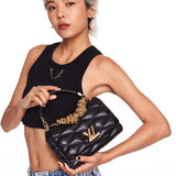  structured shoulder bag detail view showing craftsmanship 50