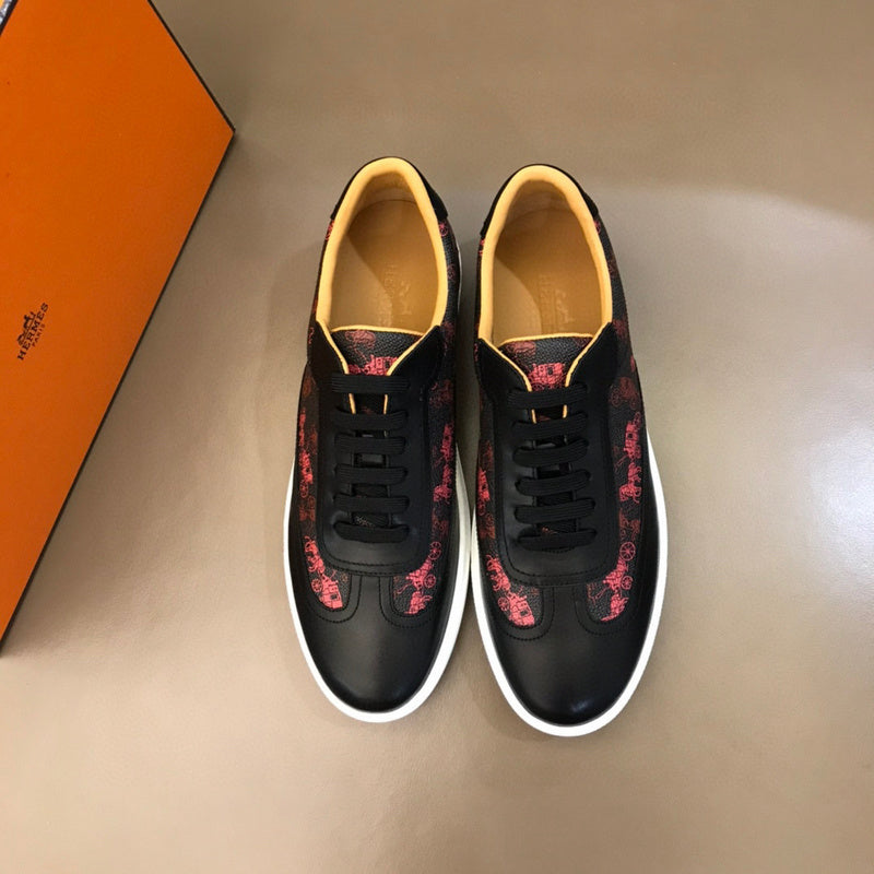 Hermès Red Pointed-Toe Flats - Lifestyle Styling Shot