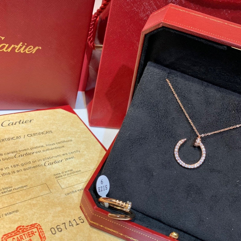 Angled view of Cartier unisex jewelry piece