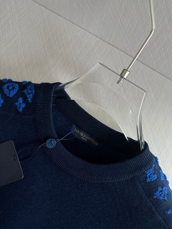 Full styled look of Louis Vuitton luxury clothing with contemporary cut