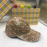Angled view of Burberry unisex cap