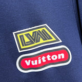 Flat lay presentation of Louis Vuitton luxury clothing with streetwear-inspired cut
