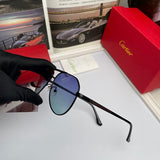Angled view of Cartier unisex sunglasses