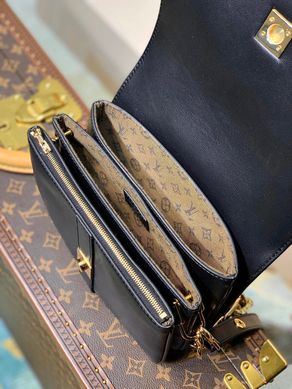 Back view of chic sleek women's handbag – women's luxury accessory