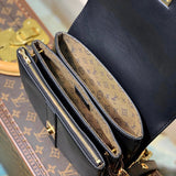 Back view of chic sleek women's handbag – women's luxury accessory